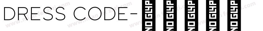 dress code字体转换